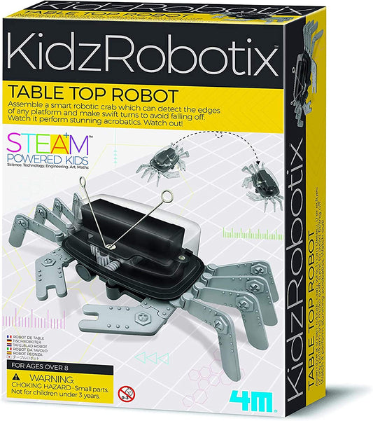 4M Table Top Robot - DIY Robotics STEM Toys, Engineering Edge Detector Gift for Kids and Teens, Boys and Girls